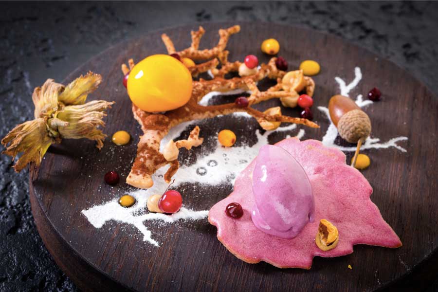 `Десерт "Осенние ягоды"` в ресторан `Pipe` - официальное фото