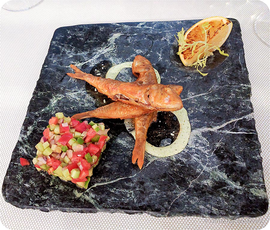 `Черноморская барабулька` в `Арагви` - фото блюда
