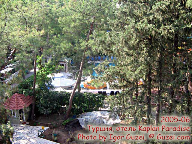 Вид с пятого этажа нового корпуса Kaplan Paradise - Отель Каплан Парадайз (Turkey - Antalya - Kemer - Tekirova) 2005-06-11 09:02:02