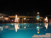 Ночной вид бассейна отеля Каплан Парадайз Kaplan Paradise Турция Turkey Kemer Кемер - фото