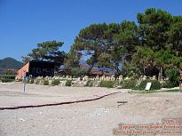 Вид отеля Пинара Pinara со стороны пляжа моря - фото