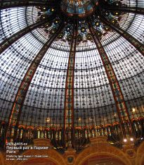 Витражи купола в галерее Лафает были самыми красивыми, среди всех что довелось увидеть в Париже. - фото