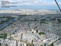 Вид седьмого райнона Парижа с Эйфелевой башни. Взгляд на восток. - фото