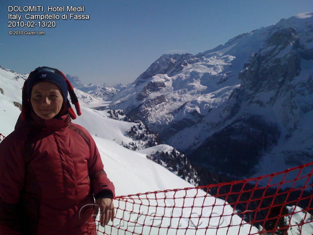 Belvidere - 2377 m. - Горные лыжи в Италии 2010 (Италия, Кампителло ди Фасса) 2010-02-15 12:10:09