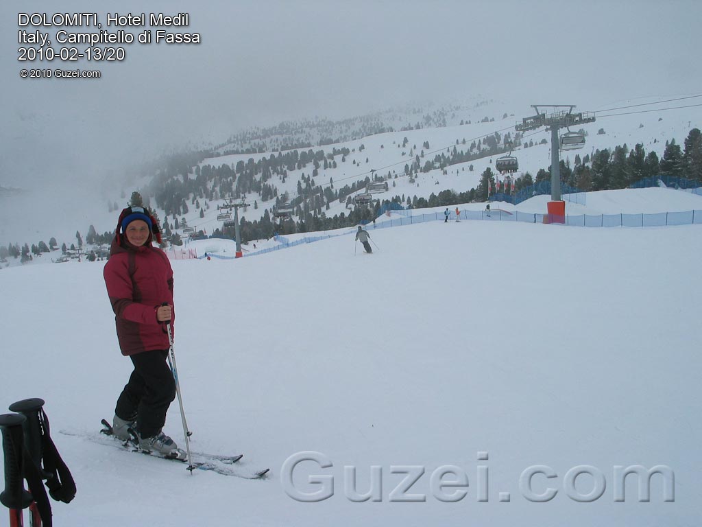 Татьяна Гузей в Вал Гардене - Горные лыжи в Италии 2010 (Италия, Кампителло ди Фасса) 2010-02-18 13:48:24