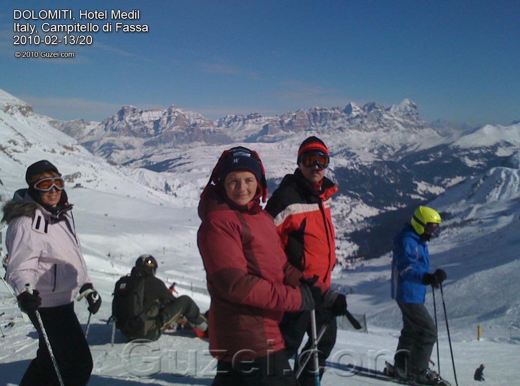 Альпы, Col Rodella 2485 m. - Горные лыжи в Италии 2010 (Италия, Кампителло ди Фасса) 2010-02-14 12:01:39