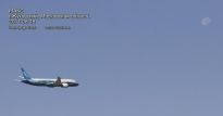Боинг 787 покидает авиасалон - фото