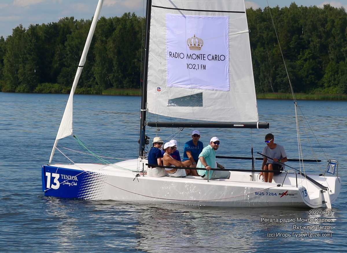 Лодка №13 перед стартом - Регата Радио Monte Carlo (Tenzor Sailing Club) 2022-08-13 14:55:45